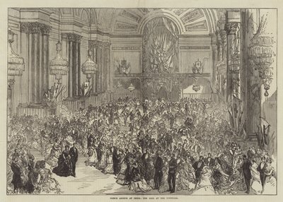 Prins Arthur in Leeds, het Bal in het Stadhuis door Sir John Charles Robinson